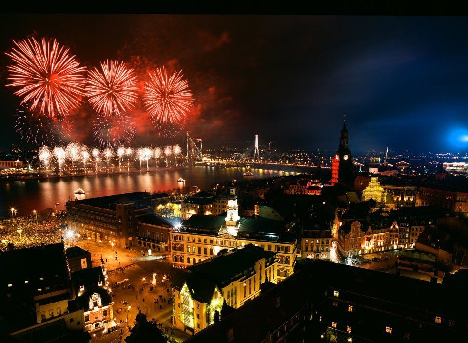 Riga, Lettland, Silvester