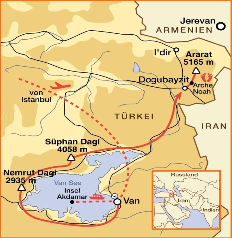 3-Gipfel Tour Türkei, Trekking, Ararat