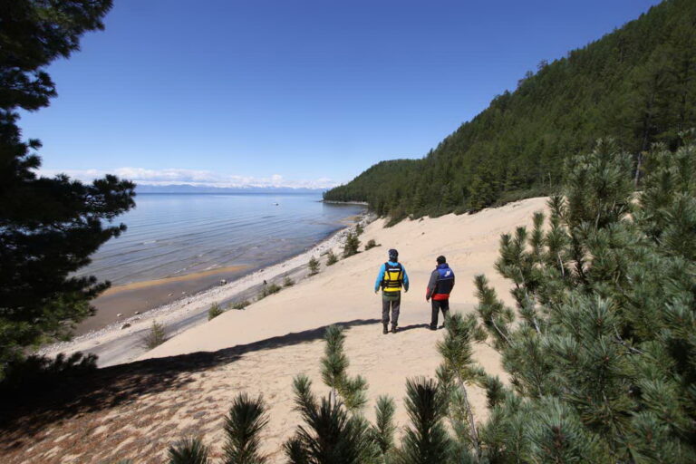 Transsib Baikalsee Baikalsee Ufer Strand